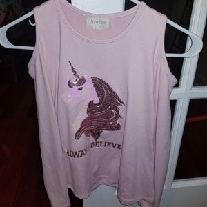Girls Unicorn Shirt Size 7